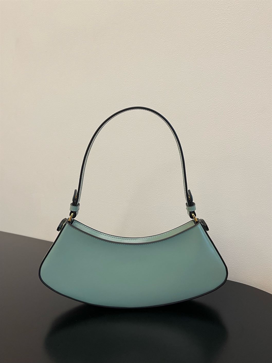Fendi O’Lock Swing Mint green leather pouch – FB012