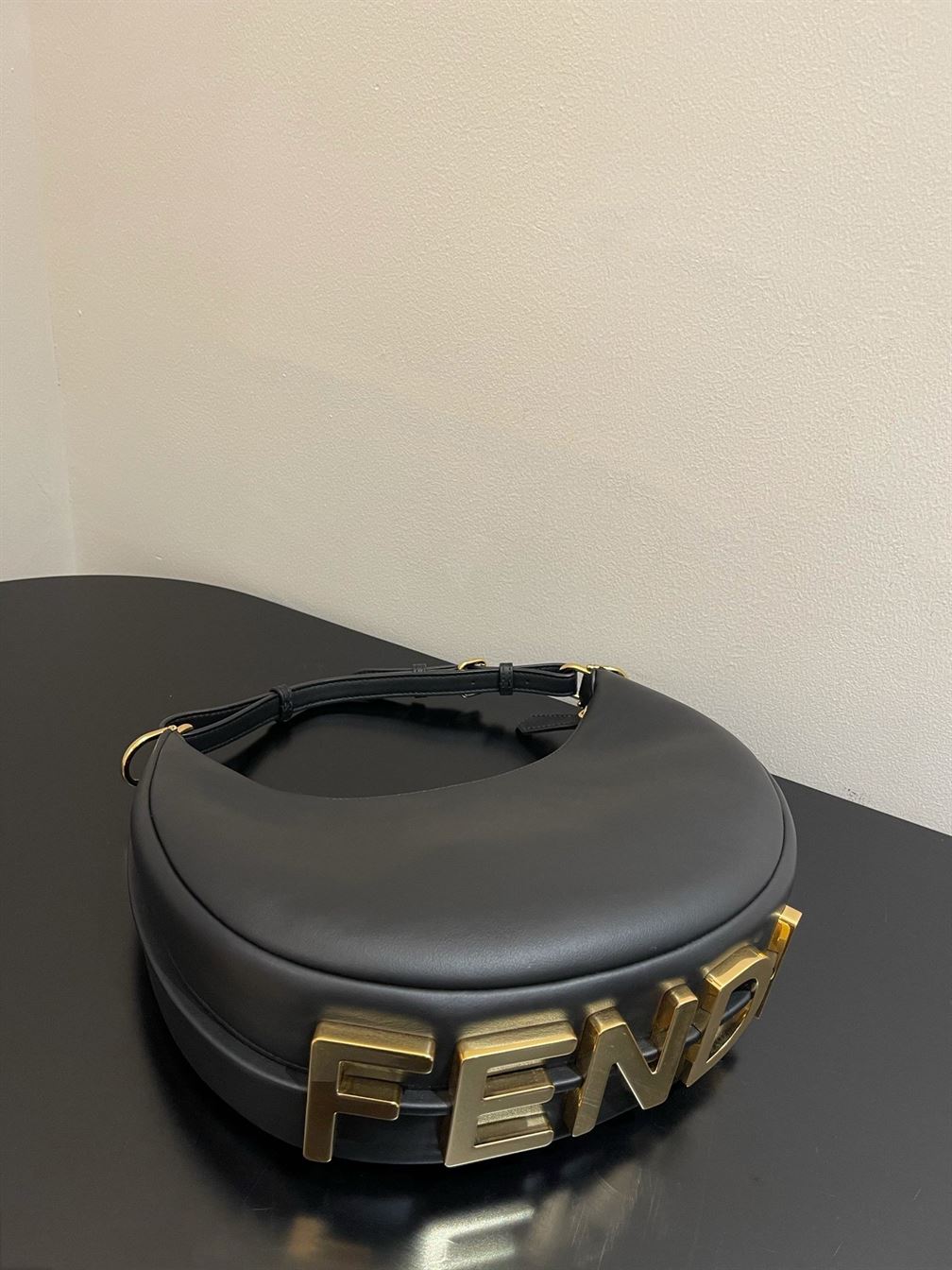 Fendigraphy Small Black leather bag – FB011