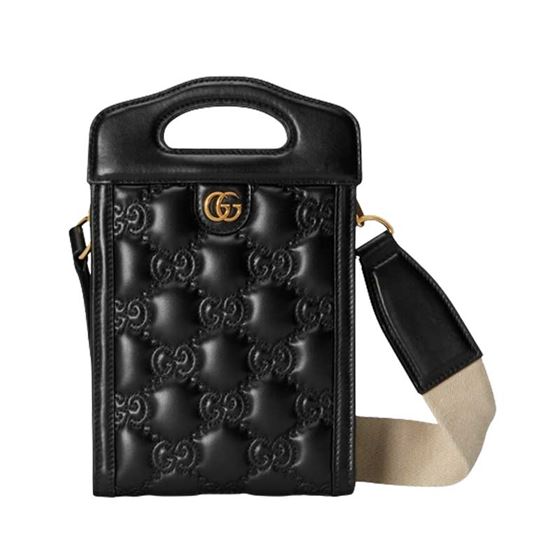 GG matelassé top handle mini bag Black – GB052