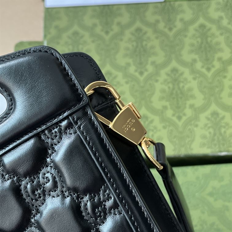 GG matelassé top handle mini bag Black – GB052