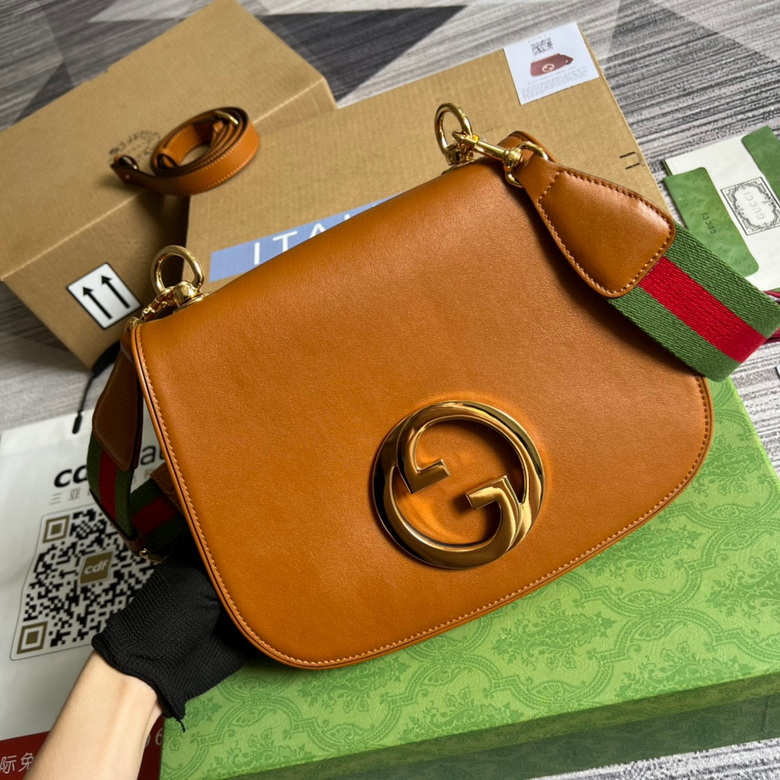 Gucci Blondie medium bag Brown leather – GB039