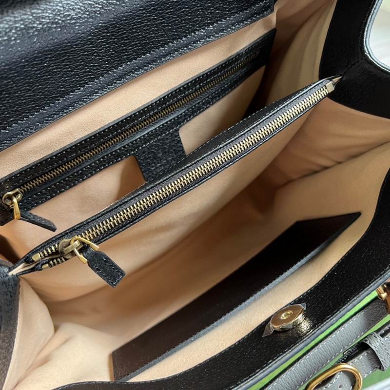 G*u*i diana medium tote bag black leather - gb042