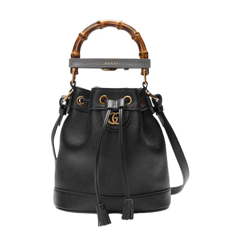 Gucci Diana mini bucket bag Black leather – GB038