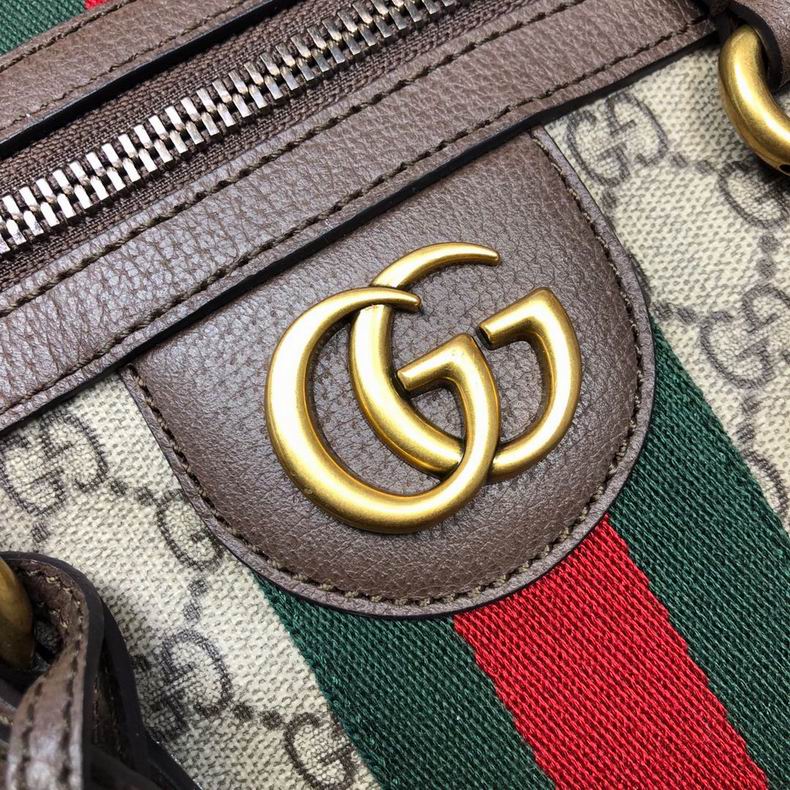 Gucci Savoy large duffle bag Beige ebony canvas – GB063