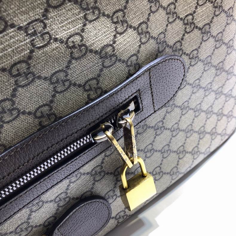 Gucci Savoy large duffle bag Beige ebony canvas – GB063