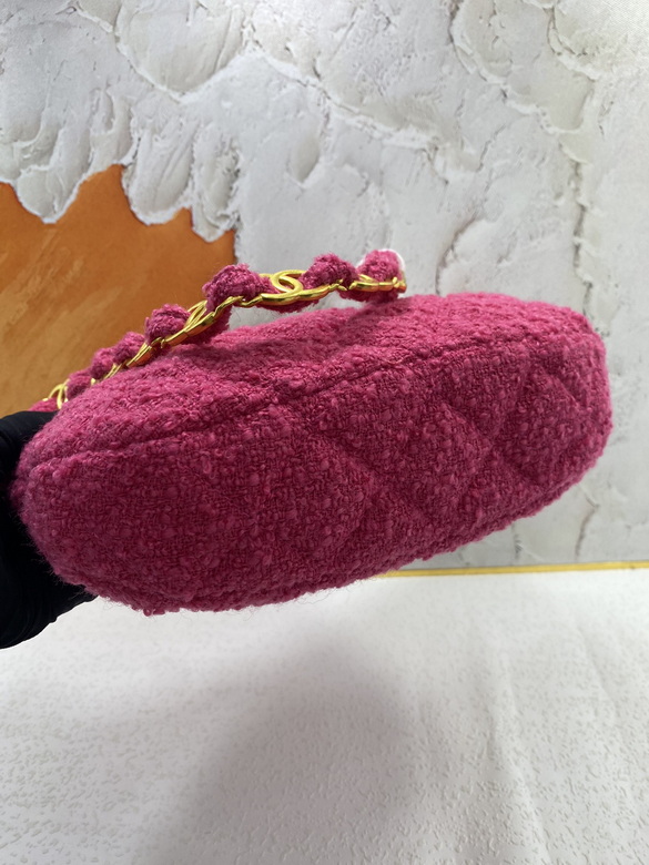 Hobo HandBag Tweeds & Fabrics Fuchsia – CB017