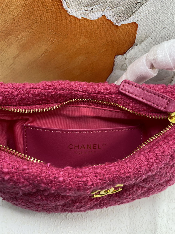 Hobo HandBag Tweeds & Fabrics Fuchsia – CB017