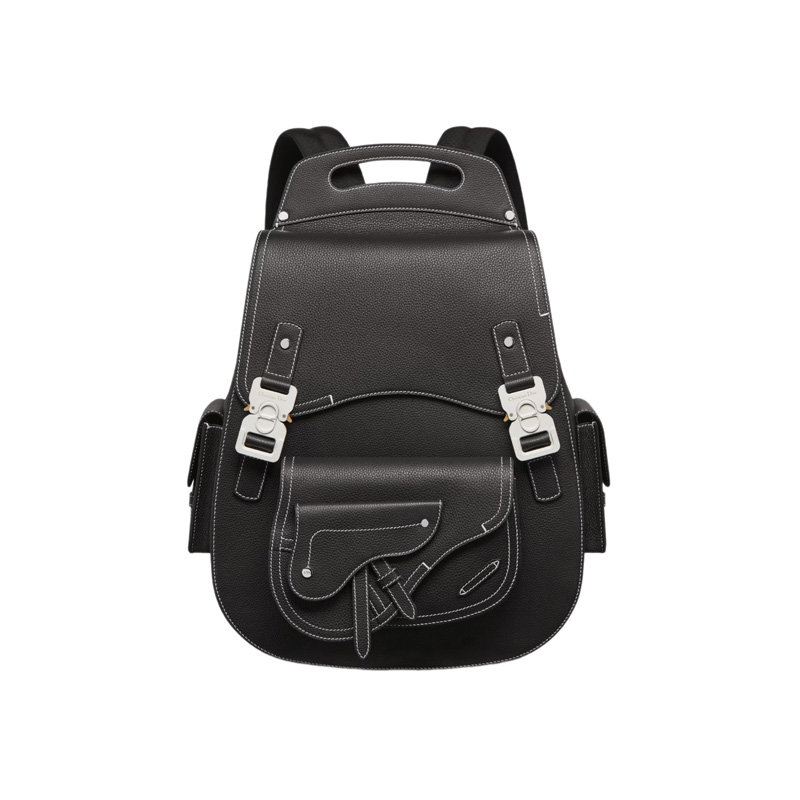 Maxi Gallop Backpack Black Grained Calfskin – DB015