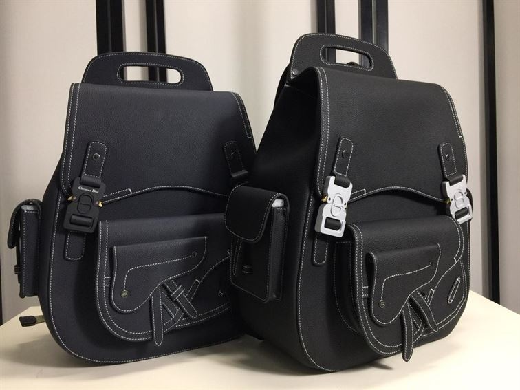 Maxi Gallop Backpack Black Grained Calfskin – DB015