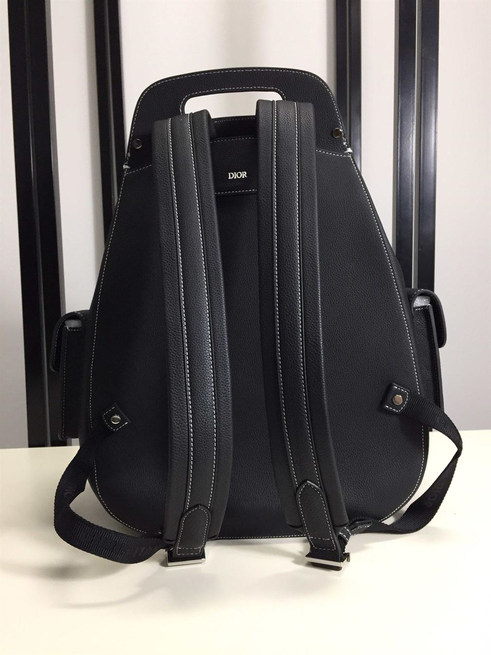 Maxi Gallop Backpack Black Grained Calfskin – DB015