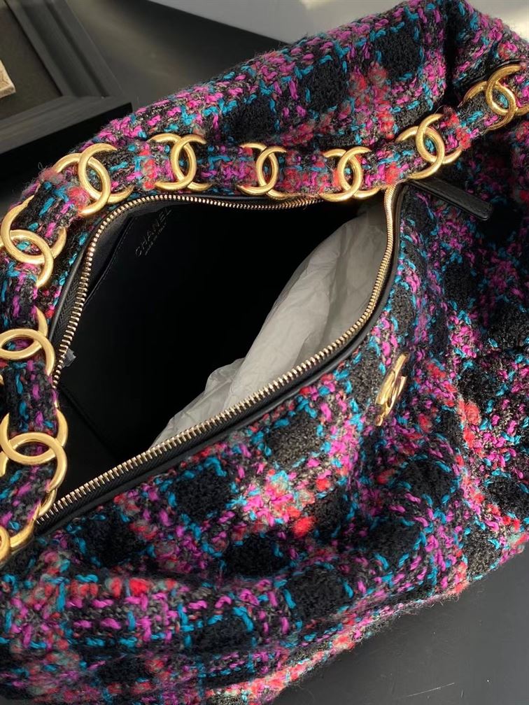 Maxi Hobo Bag Black, Purple, Green & Red – CB006