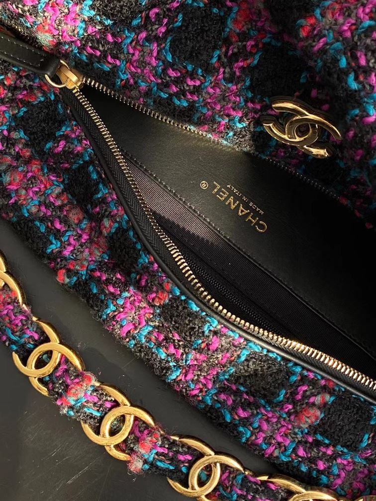 Maxi Hobo Bag Black, Purple, Green & Red – CB006