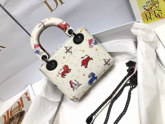 Micro Lady Dior bag Latte Multicolor Zodiac – DB024