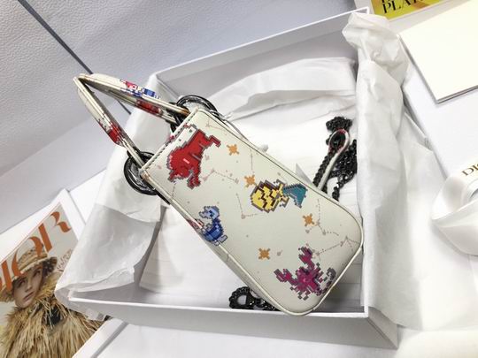 Micro Lady Dior bag Latte Multicolor Zodiac – DB024
