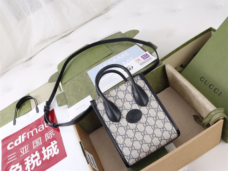 Mini tote bag with Interlocking G – GB016