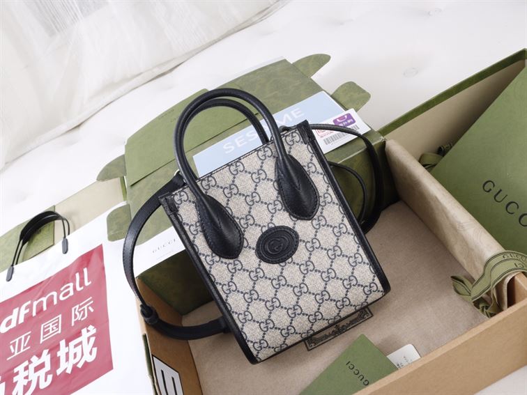 Mini tote bag with Interlocking G – GB016
