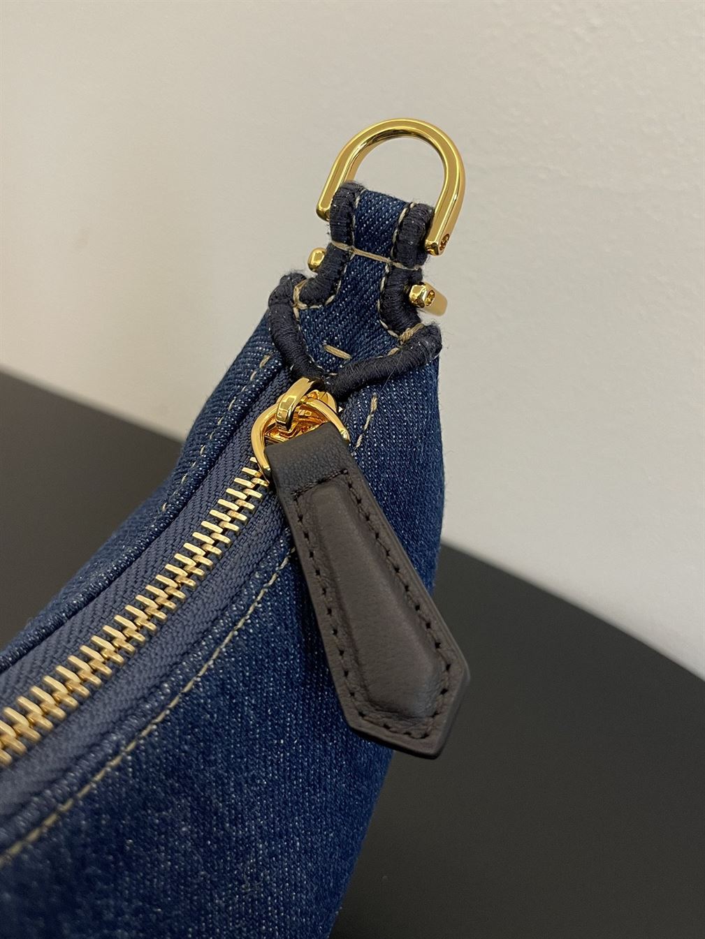 Nano Fendigraphy Hobo bag Blue denim charm – FB019