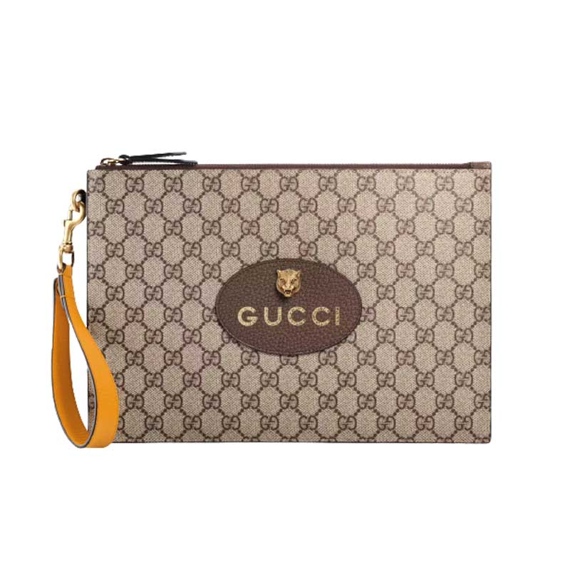 Neo Vintage GG Supreme pouch Beige ebony Canvas – GB061