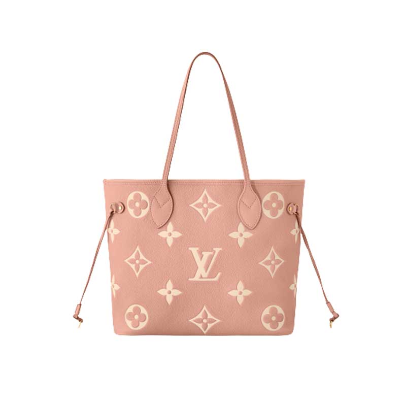 Neverfull MM tote bag Monogram Empreinte leather Pink – LB002
