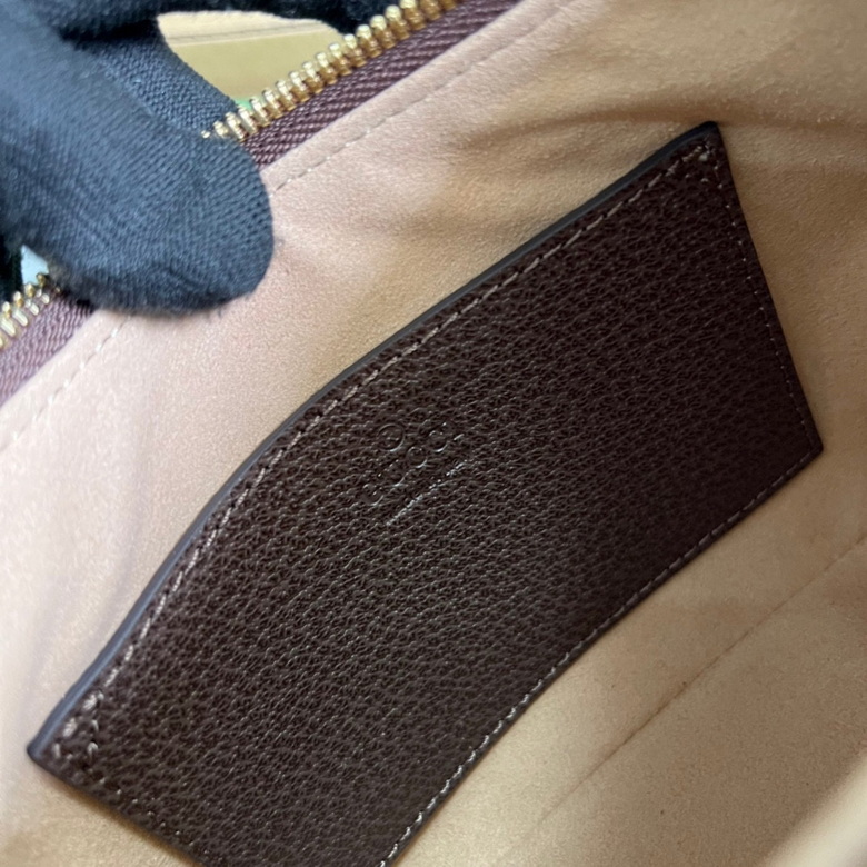 Ophidia small handbag Beige and ebony – GB025