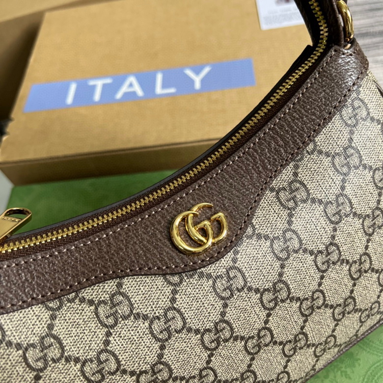 Ophidia small handbag Beige and ebony – GB025