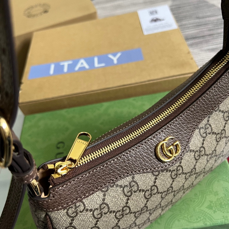 Ophidia small handbag Beige and ebony – GB025