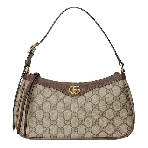 Ophidia small handbag Beige and ebony – GB025