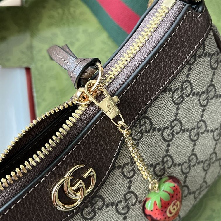 Ophidia small handbag Beige and ebony GG Supreme canvas – GB050