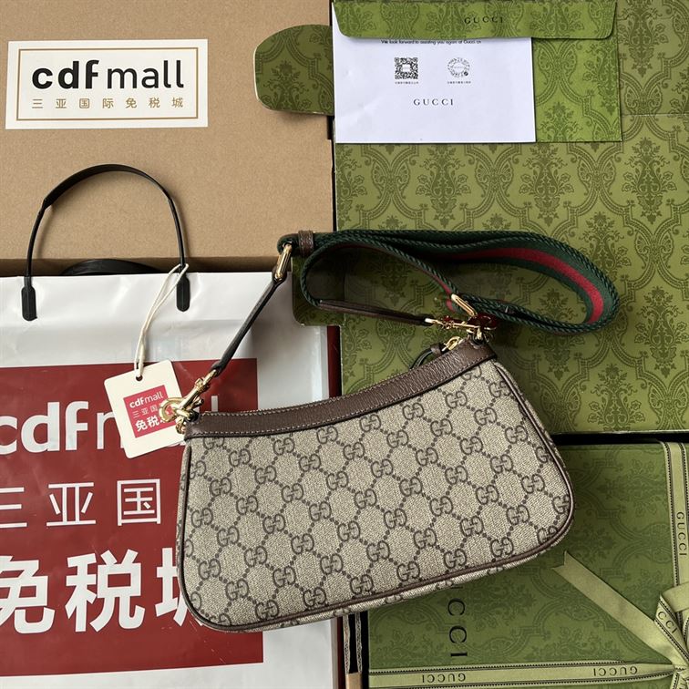 Ophidia small handbag Beige and ebony GG Supreme canvas – GB050