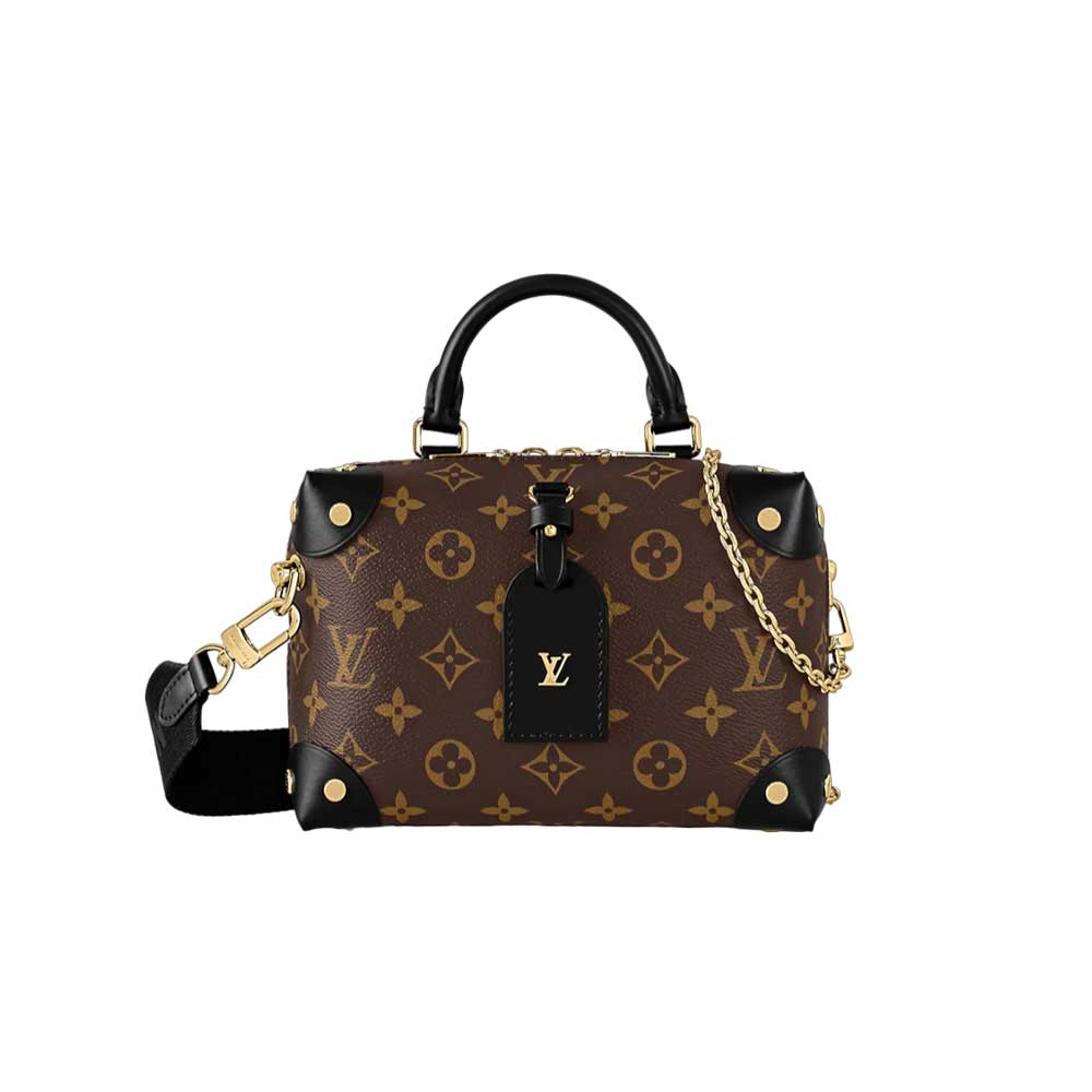 Petite Malle Souple handbag Monogram canvas Black – LB018