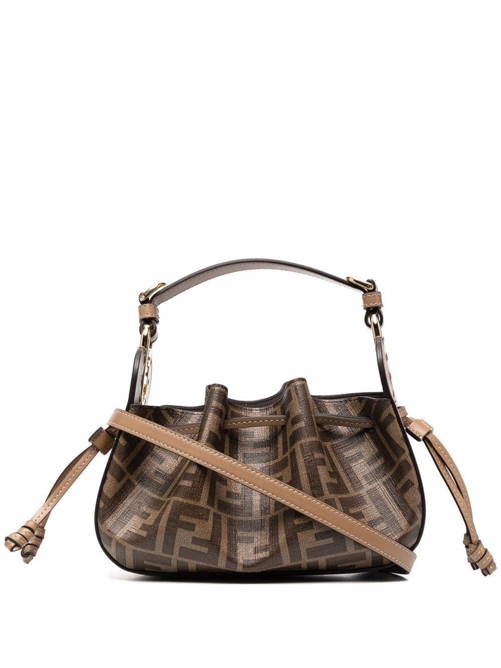 Pomodorino Brown FF fabric mini-bag – FB021