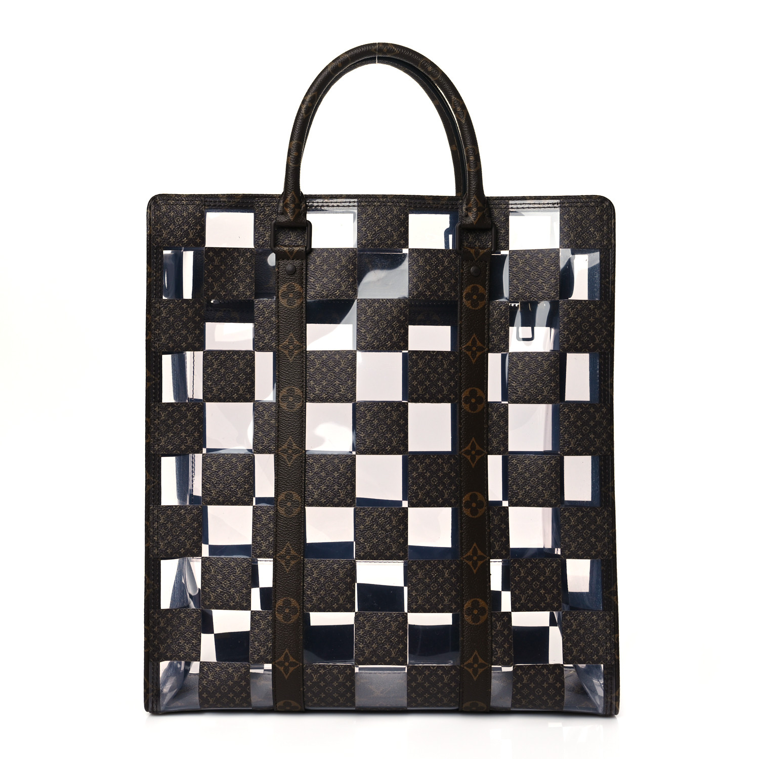 Sac Plat Tote Bag Monogram Chess canvas and PVC – LB033