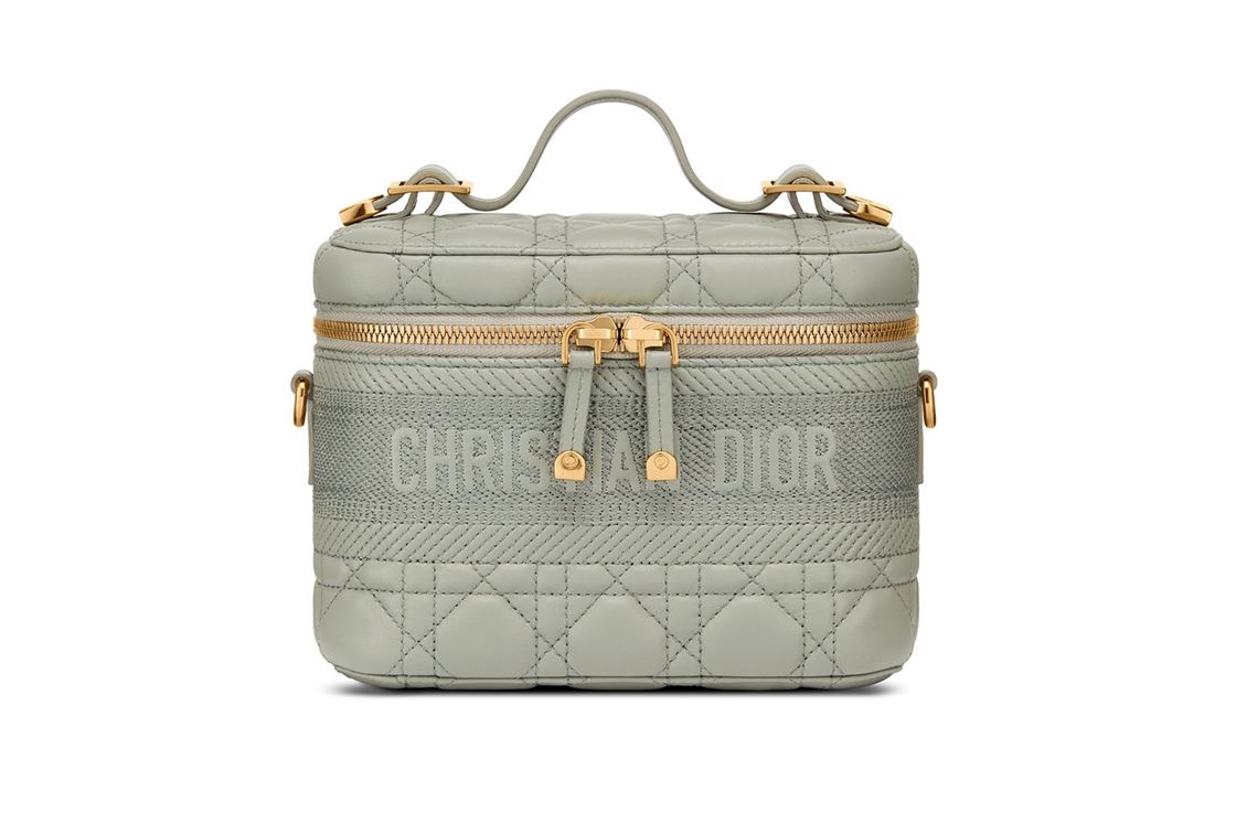 Small DiorTravel vanity case Gray Lambskin – DB007