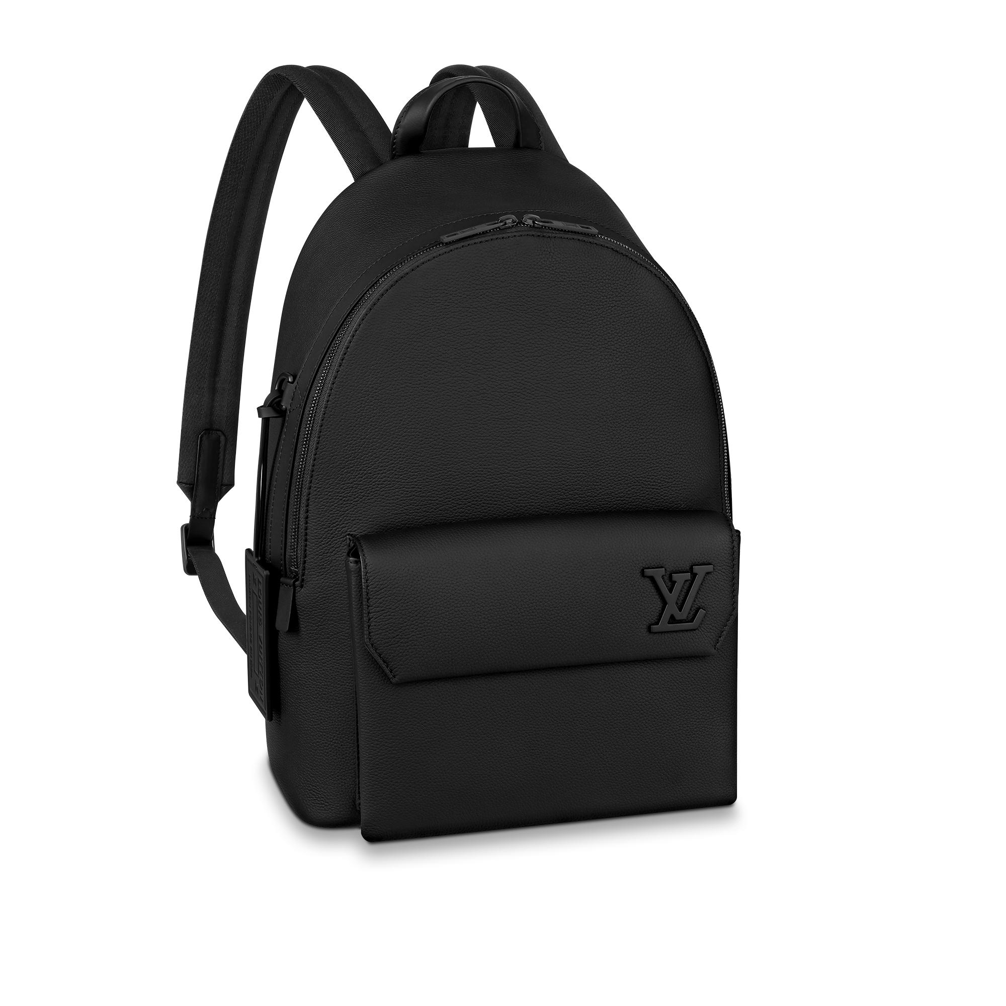 Takeoff Backpack Black grained calf leather – LB032
