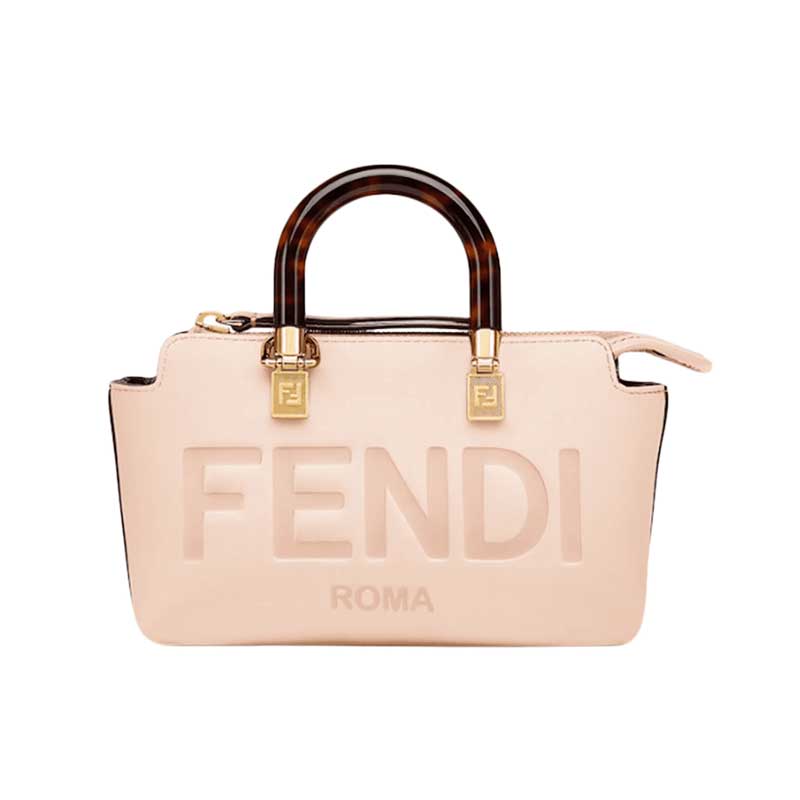 By The Way Mini Small Boston bag in light pink leather – FB017
