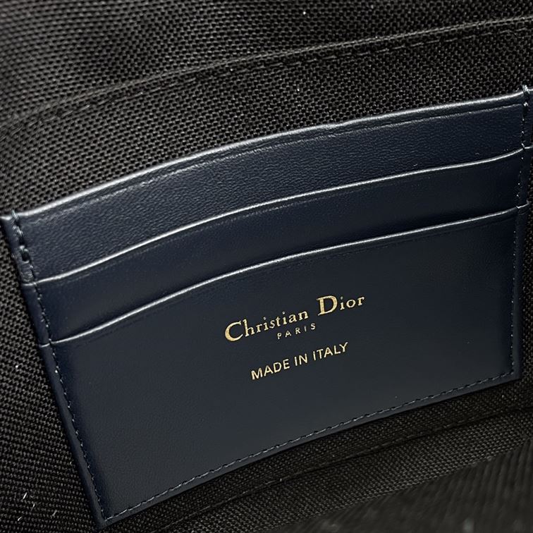 30 Montaigne pouch Blue Dior Oblique Jacquard – DB044