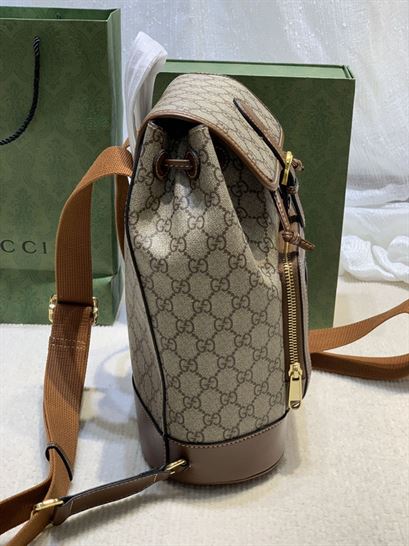 Backpack with Interlocking G Beige and ebony – GB069