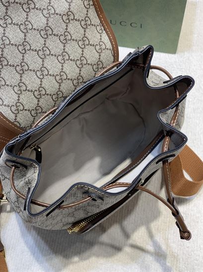 Backpack with Interlocking G Beige and ebony – GB069