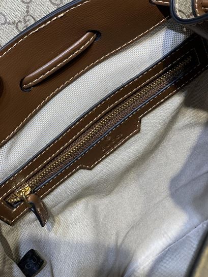 Backpack with Interlocking G Beige and ebony – GB069