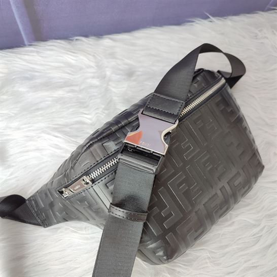 Belt bag Black nappa leather – FB039
