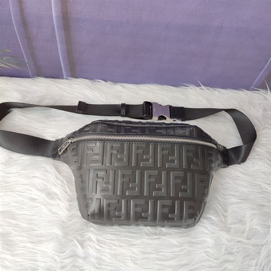 Belt bag Black nappa leather – FB039