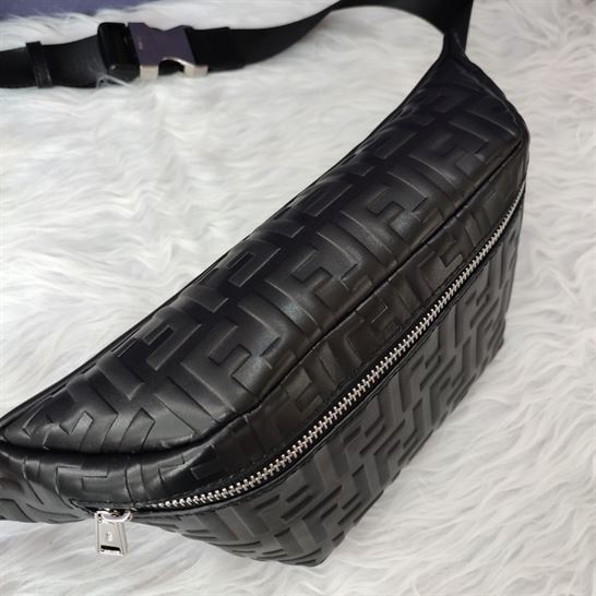Belt bag Black nappa leather – FB039