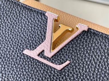 Capucines MM handbag Black Arizona Beige Ruby Red – LB036