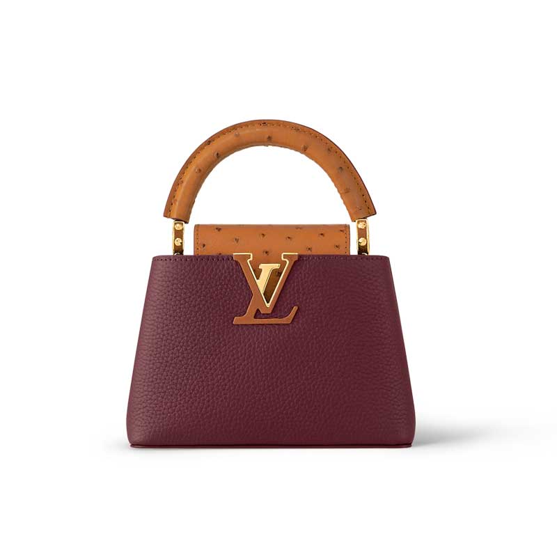 Capucines Mini handbag Griotte Red Honey – LB038