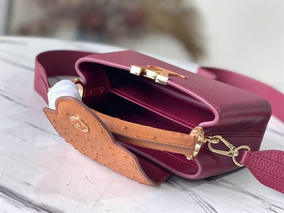 Capucines Mini handbag Griotte Red Honey – LB038