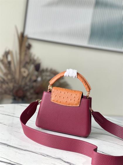 Capucines Mini handbag Griotte Red Honey – LB038