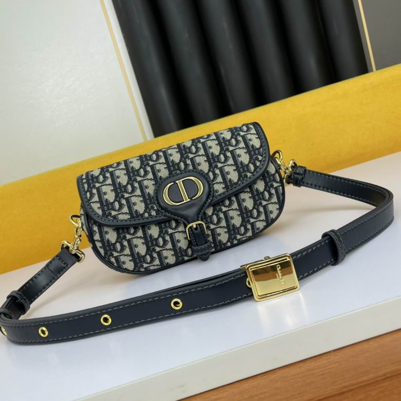 Dior Bobby East-West bag Blue Dior Oblique Jacquard – DB036