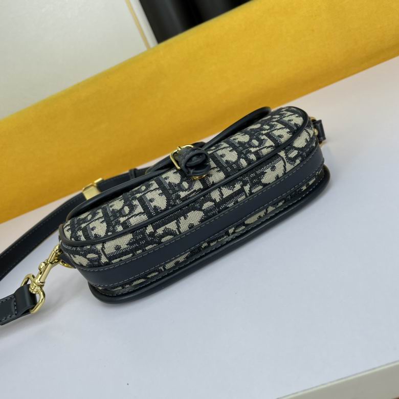 Dior Bobby East-West bag Blue Dior Oblique Jacquard – DB036