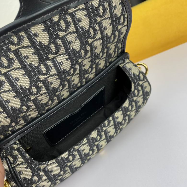 Dior Bobby East-West bag Blue Dior Oblique Jacquard – DB036