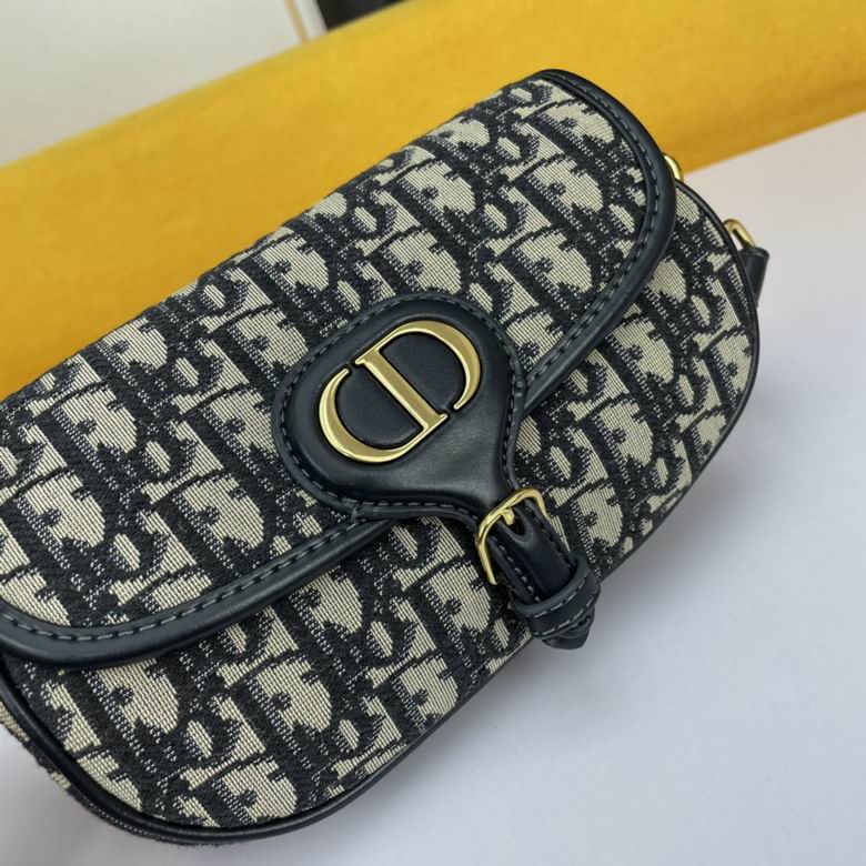 Dior Bobby East-West bag Blue Dior Oblique Jacquard – DB036